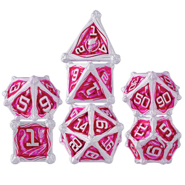 Surpass DND dice Set Metal dice Set MTG dice Set Metal RPG dice Set Role Playing Metal Dice Polyhedral Dice Dungeon DND Dragon d