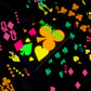 Silipull Black Glow Light Playing Cards Neon Fluorescent Glow Deck For Black Light Games Glow In The Dark Playing Cards For Casi