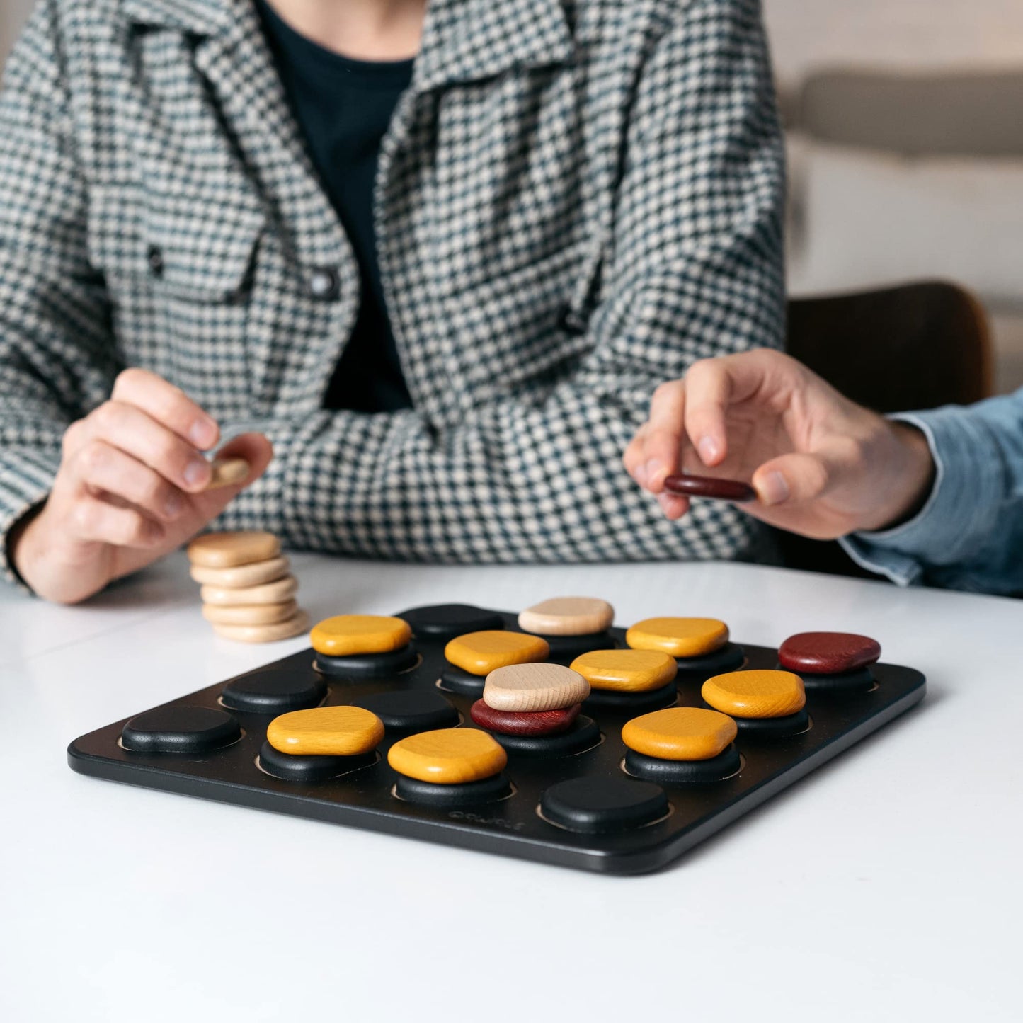 Qawale - from Creators of Quoridor | Mensa Select | Wooden Abstract Strategy Game - Simple to Learn with Strategic Depth | Ages