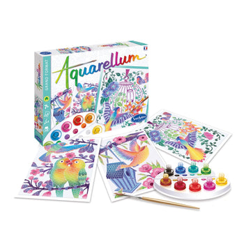 Sentosphère Aquarellum - Flying Birds Watercolor Painting Kit