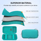 Elonbo Carrying Case for TEBIYOU/ Great Boy/ Beico Handheld Game Console Retro Video Games  Portable Gaming Player Travel Storage Cover  Mini Arcade Electronic Toy Holder Bag  Green+Inside Green