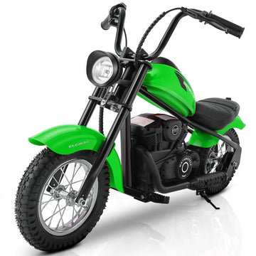 Elemara Dirt Bike Electric, 15 Mph & 150Lb Max, Motor Bikes For Kids W/Led Lights & Power Display, Key Start,Chain-Driven Motor,