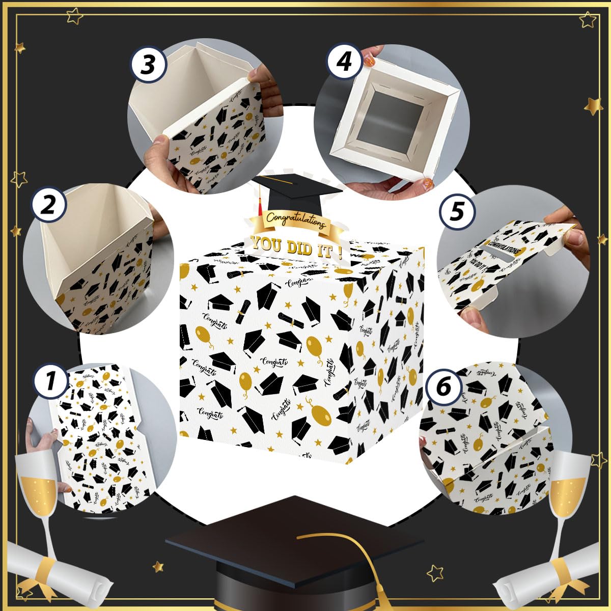 Funny Graduation Gifts For Women, Graduation Gifts For College, Graduation Gift Box, You Did It Congratulations Gifts, Surprise