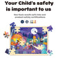 Halloween Puzzles 48 Piece For Kids Ages 3-5 By Moinkidz, Whimsical Halloween Night Wooden Jigsaw Puzzle For 3 4 5 Year Old, Toddler Puzzles For Kids Ages 4-8 With Storage Tray