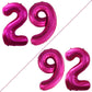 Goer Number 29 Balloons For 29Th Birthday Party Decorations,42 Inch Jumbo Foil Helium 92 Balloons For 92Nd Birthday Party Decoration (Bright Peach)