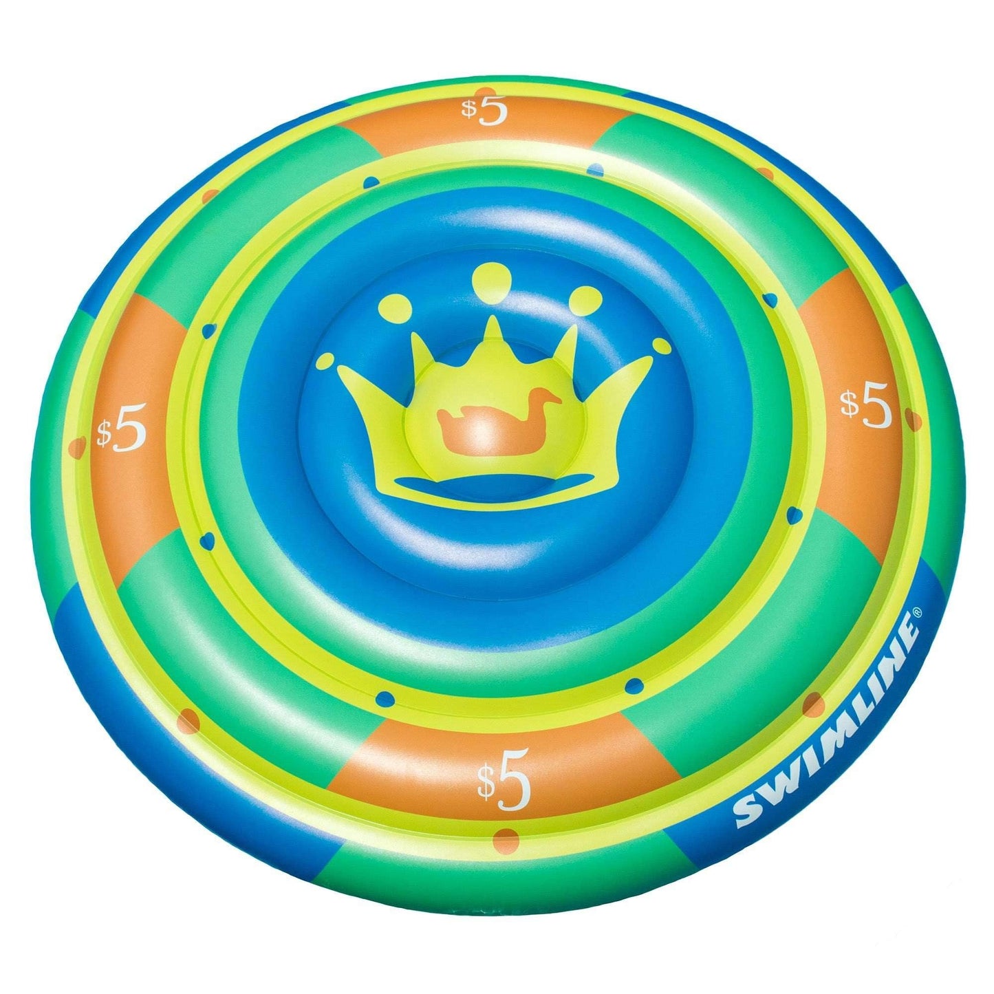 Swimline Highroller Chip Island Pool Inflatable Ride-On, Multi, 60'