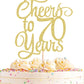 Ahaoray Cheer To 70 Years Cake Topper