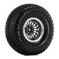 Injora 18-Spoke Moduwheel 1.3'' Beadlock Wheels With Xhx Pin Tires For Trx4M Scx24 1/18 1/24 Rc Crawler(Silver)