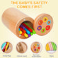 Montessori Toys For 1-3 Year Old, Travel Toys For Toddlers Wooden Color Sorting Toys For 18+ Month Old Boys Girls Learning Gifts
