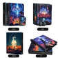 Pokemans Card Binder For Cards, Trading Cards Binder 9 Pocket, Collectible Card Zipper Waterproof Albums Fits 980 Cards