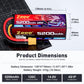 Zeee 4S Lipo Battery 5200Mah 14.8V 120C Hard Case Rc Battery With Xt90 Plug For Rc Car Rc Buggy Truggy 1/10 Scale Racing Truck R
