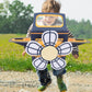 SAFIGLE Children Wearable Cardboard Plane: Airplane Costume for Kids DIY Paper Aircraft with Rotating Fan - Cardboard Car Fun Ou