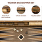 GSE Games & Sports Expert enhanced Wooden Folding Inlay Backgn Board Game Set  Classic Traditional Strategy Board Games (Star - 17 Inches)