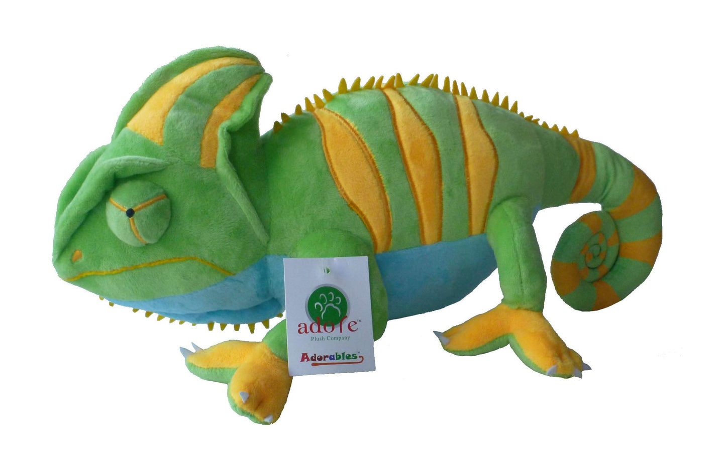 Adore Plush Company 16" Chameleon Plush Stuffed Animal Toy - Green, Soft Plush Material