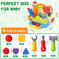 SYAOMUNLY Musical Learning Workbench for 1-2 Year Olds - Colorful Educational Tool Set for Toddlers - Birthday Gift for Boys & Girls