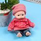 Onest 2 Sets 6 Inch Dolls Cute Baby Doll Include 2 Pieces Baby Mini Dolls, 2 Sets Handmade Doll Clothes