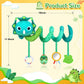 Car Seat Toys for Babies 0-6 Months,Baby Activity Stroller Toy for Newborn 0 3 6 Months,Hanging Rattle Toys for Crib Mobile with