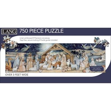 Lang Nativity Set Puzzle - 750 PC Panoramic, Cardboard, Multicolor, Model 5041023