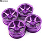 Chanmoo 1/10 Rc On Road Wheels Rims 12Mm Hex Alloy Aluminum Drift Hubs For 1:10 Scale Rally Racing Car Tires Tamiya Tt01 Tt02 Xv