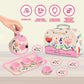 Fairy Toona Floral Tea Party Set for Little Girls Ages 3-6, 15-Piece Pretend Play Kitchen Toys with Teapot, Cups, Plates & Stora