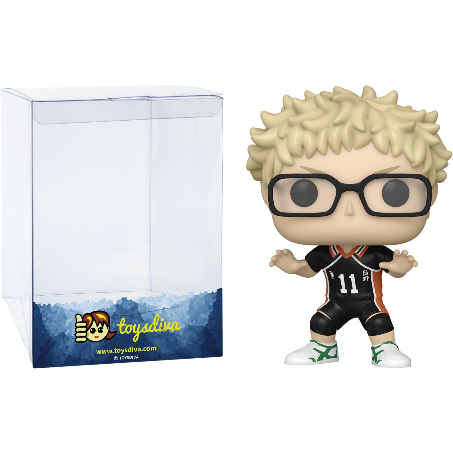 Kei Tsukishima: P O P ! Animation Vinyl Figurine Bundle With 1 Compatible Graphic Protector (1390-70567 - B)