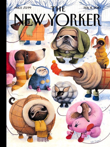 New York Puzzle Company 1000 Piece Jigsaw Puzzle - Baby It's Cold Outside - Linen Material