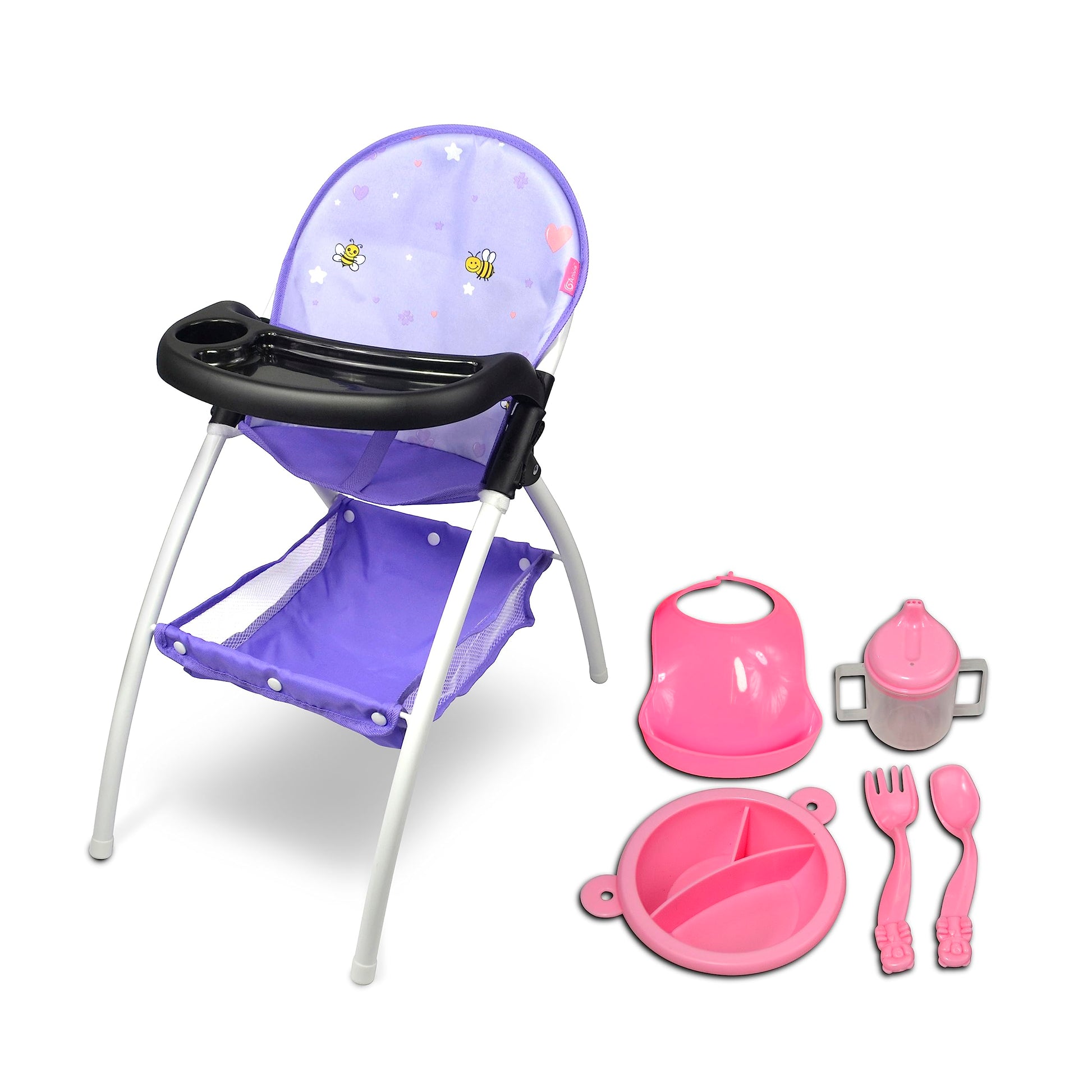 Anivia Baby Doll High Chair, Toy High Chair For Baby Doll (Dh010A Purple)