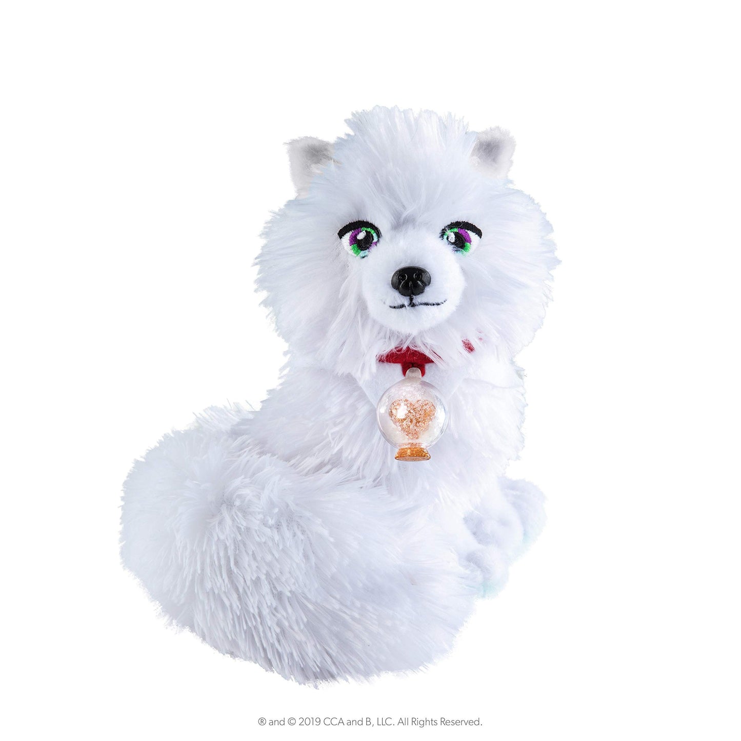 Elf Pets: An Artic Fox Tradition - Huggable Elf Pet Arctic Fox Stuffed Animal - Includes Beautifully Illustrated Hardbound Storybook, Mini Snow Globe Charm And Official Adoption Certificate