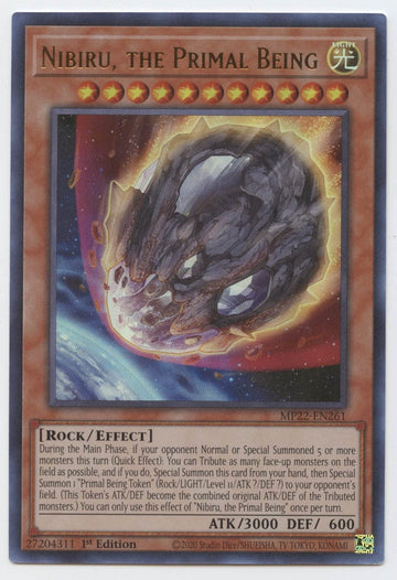 Nibiru, The Primal Being - Mp22-En261 - Ultra Rare - 1St Edition