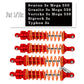 Arrcat Rc Shocks Upgrade Parts For 1/10 Senton 4X4 Granite Vorteks Bigrock Typhon 3S Rc Truck,4Pcs Full Aluminum Front Rear Big