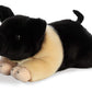 Aurora® Realistic Miyoni® Hampshire Pig Stuffed Animal - Lifelike Detail - Cherished Companionship - Black 12 Inches