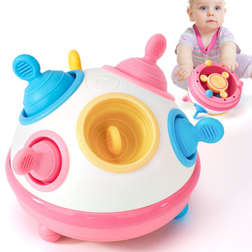 Hahaland 1 Year Old Girl Gifts - Montessori Toys Baby Toys 12-18 Months For Sensory Toys Pop Fidget Spinning Toy For 1-3-Year-Old Gift Infant Toy For 12-18 Month Birthday Gifts Easter Basket Stuffers