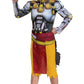Disguise Overwatch Zenyatta Costume, Video Game Inspired Character Outfit For Kids, Muscle Padded Jumpsuit, Child Size Xl (14-16) Tan (104559J)