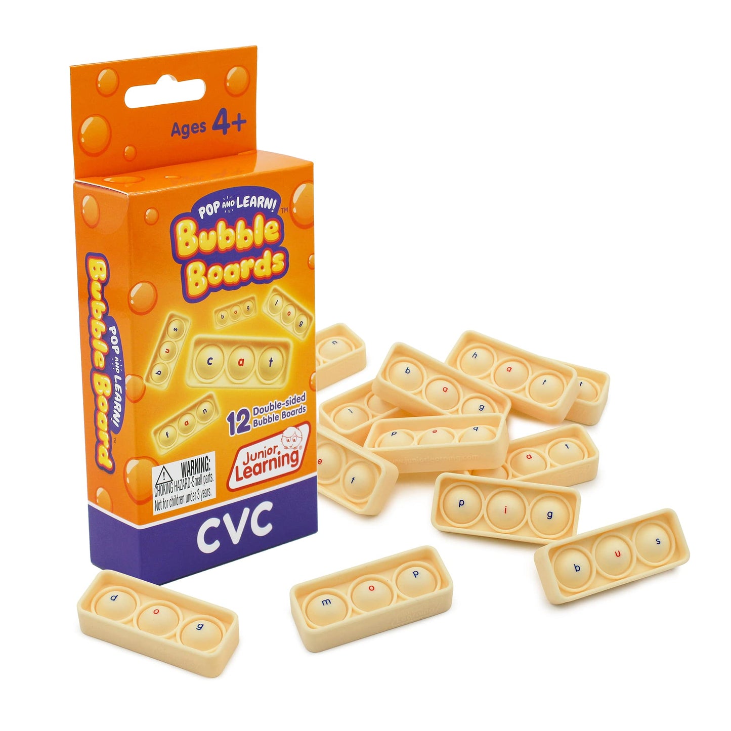 Junior Learning Cvc Bubble Boards, Multicolor (Jl682)