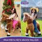 PonyCycle Riding Horse Toy with Brake, Sound & Pedal Pad Classic Model U Mechanical Pony Brown Giddy up Pony Plush Walking Anima