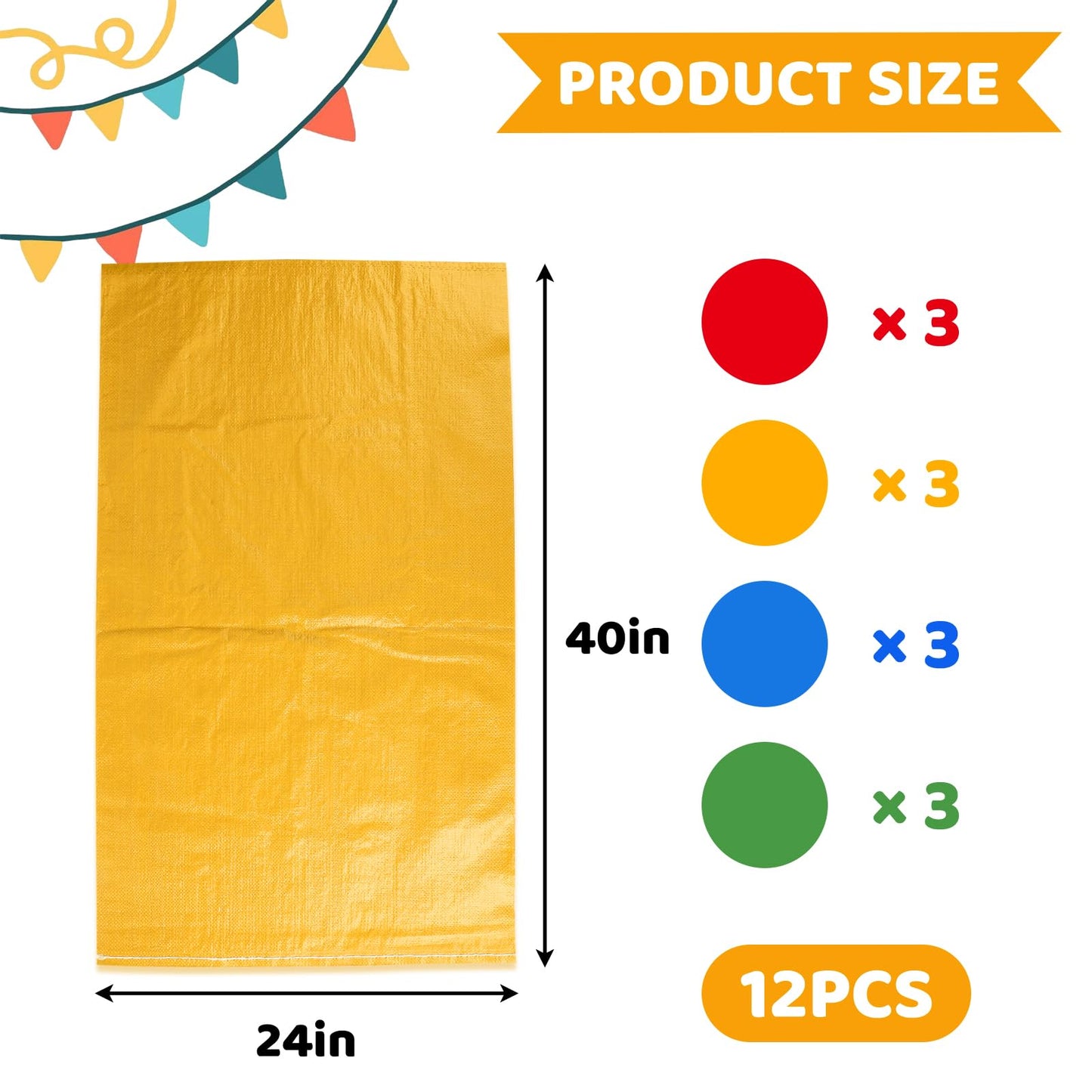 20Pcs Potato Sack Race Bags, Large Size Race Bags For Family Game, Outdoor Games Sack Race Bags For Adults And Kids,Bean Bag Gam