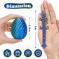 Tboline 4Pcs 3D Printed Dragon Egg, Mystery Easter Egg Articulated Crystal Animals Fidget Toy For Boy Kid, 3D Print Small Dinosa