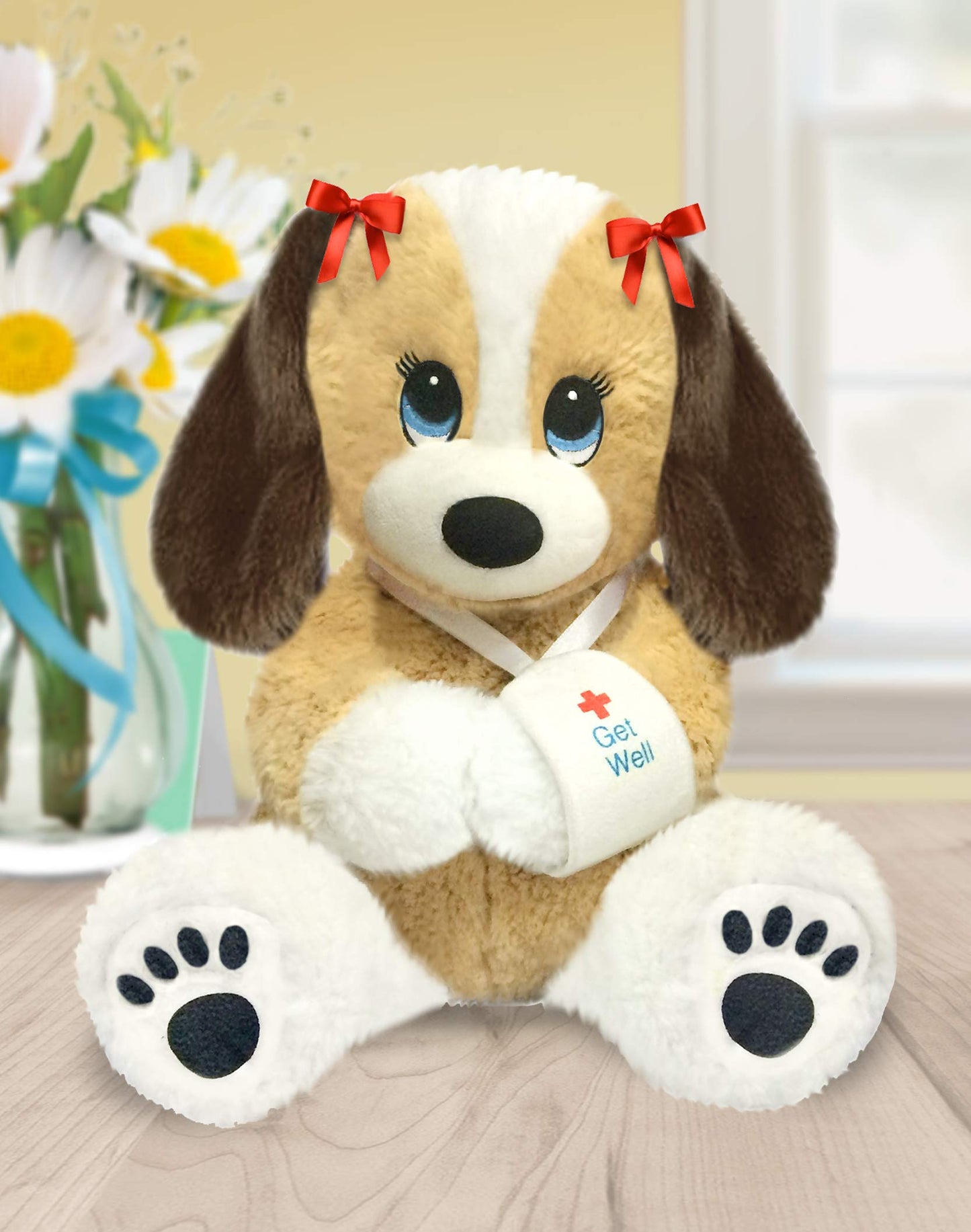First & Main 13' Melancholy Melanie Puppy Dog, Multicolor