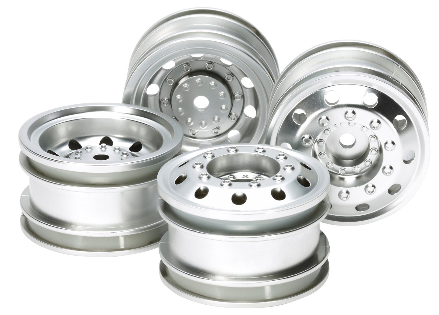 Tamiya TAM51588 51588 Rc On-Road Racing Truck Wheels for Man Tgs Trucks, Brown