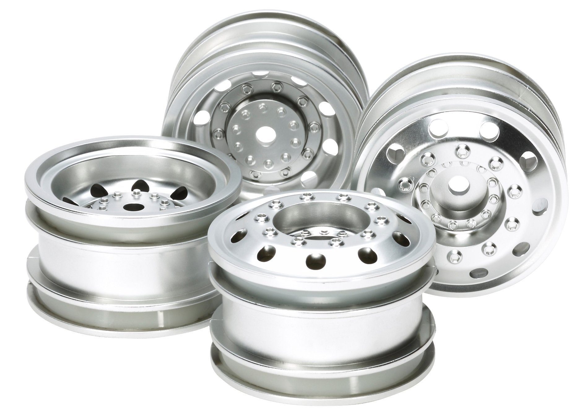 Tamiya TAM51588 51588 Rc On-Road Racing Truck Wheels for Man Tgs Trucks, Brown