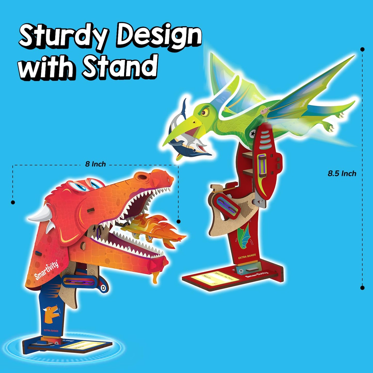 Smartivity Mech Beasts DIY Dragon & Dinosaur STEM Toy for Kids 6-12 | Moving Mouth & Flying Action | Perfect Gift for Boys & Girls