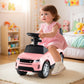 Olakids 3-in-1 Push Car for Toddlers, Pinkish, Safe Guardrails, Under Seat Storage, 33"x16"x37"