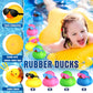 36 Pcs Mini Rubber Ducks With 36 Sunglasses Rubber Ducks In Bulk Bathtub Duckies Toys For Kids Gift Baby Shower Birthday Party Favors Cruise(Multi Color, Duck With Sunglasses)