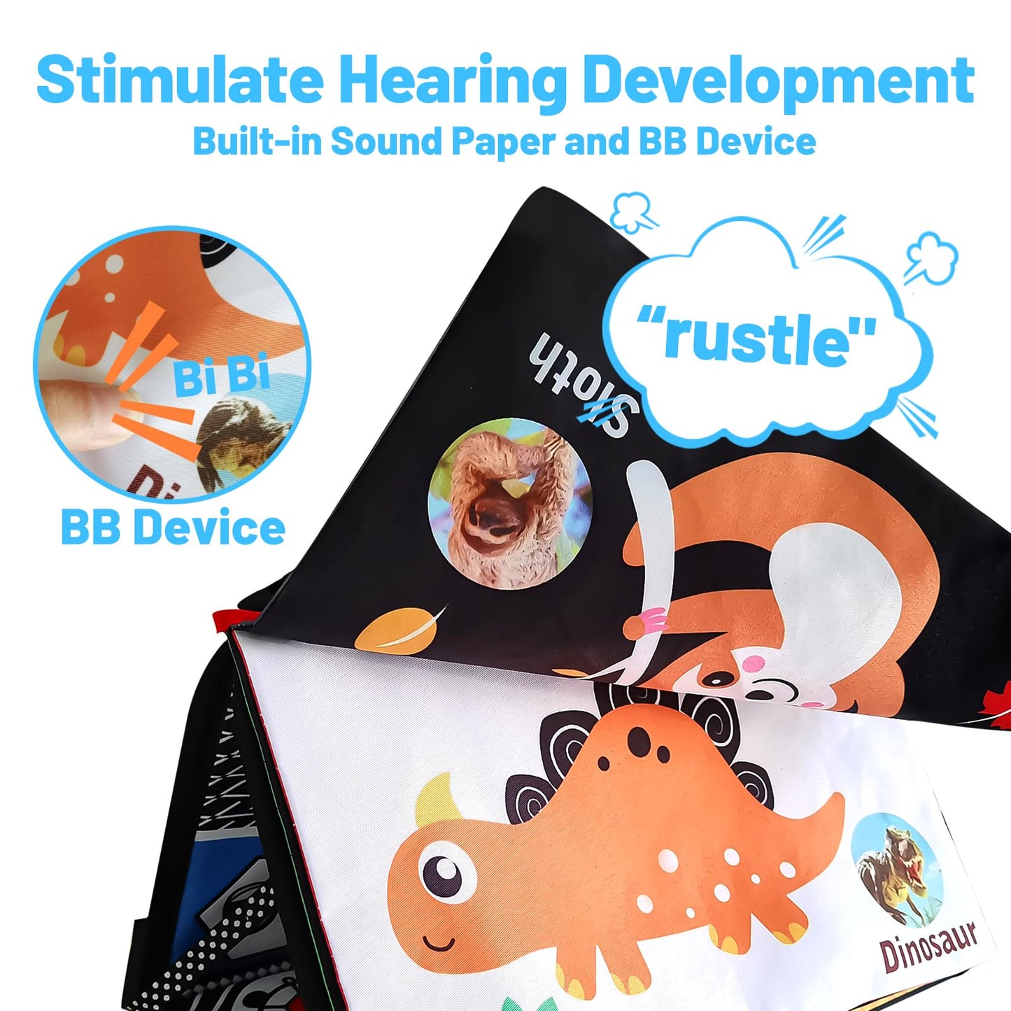 Baby Mirror Toys For Tummy Time, Newborn Infant 0 3 4 6 12 Months Old Boy, Girl Gift. Brain Developmental Montessori Sensory Hig
