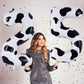 Cow Print Number 5 Balloon, Large 40 Inch Cow Number Birthday Balloons, Foil Mylar Number 5 Balloons For 5 Year Old Birthday Par