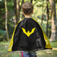 Mizzuco Superhero Capes For Kids Cloak With Mask Halloween Costumes And Party Dress Up 2Pcs(Black+Y+Red