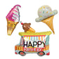 Atpata Funky Icecream Foil Balloons Bouquet for Summer Parties Icecream Theme Parties, Multicolour