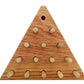 Solid Oak Wooden Peg Game Tricky Triangle, Classic Wooden Brain Teaser Puzzle