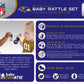 Nfl Dallas Cowboys Baby Rattle Set - 2 Pack