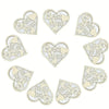 Cliths 10Pcs Wooden Craft Kits For MotherS Day  Diy Hollow Heart Best Mom Cutout For Home & Hanging Dcor  3.9 Inch Unfinished 